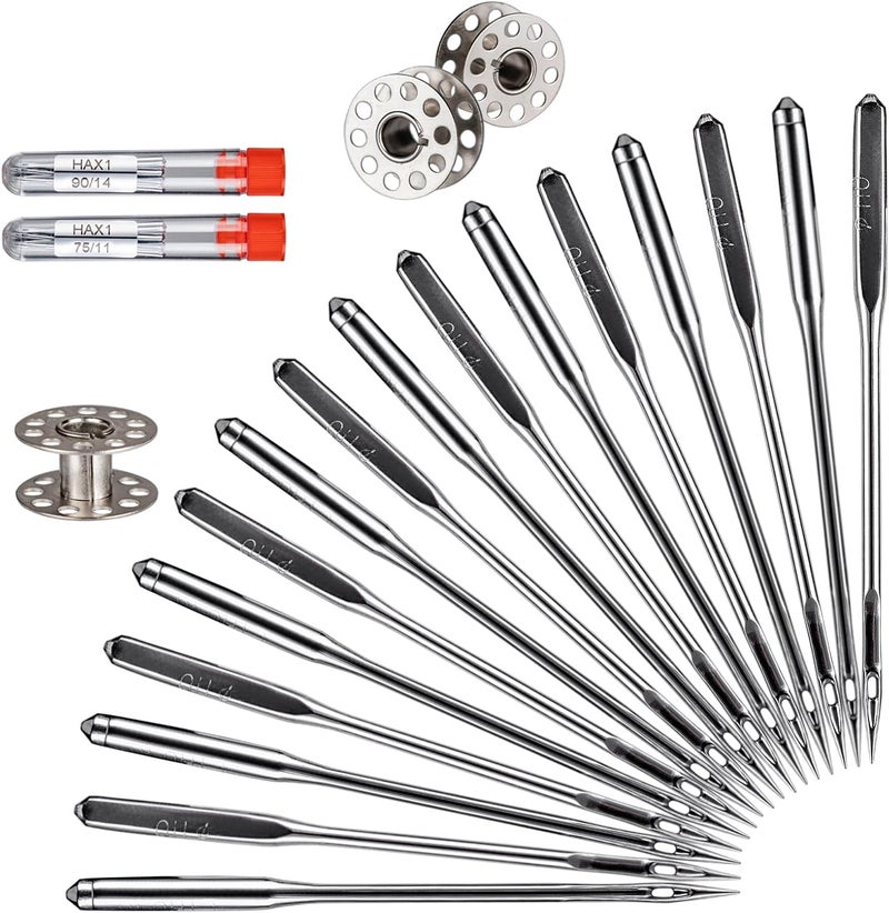 kidoom Sewing Machine Needles, 20 PCS Universal Sewing Machine Needle, Compatible with Singer, Brother, Janome, Varmax, Size HAX1 75/11, 90/14 - Image 1